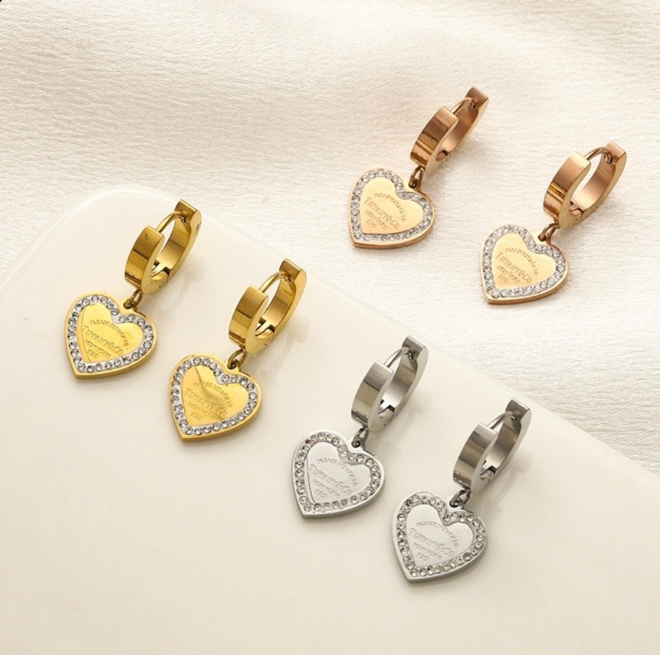 Tiffany Heart Earrings